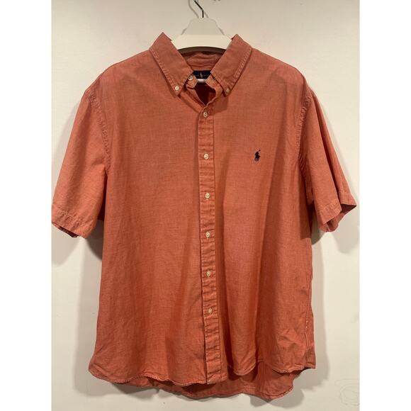 Polo Ralph Lauren Classic Preppy Oxford Button Down Orange Size  2XL - Picture 3 of 7